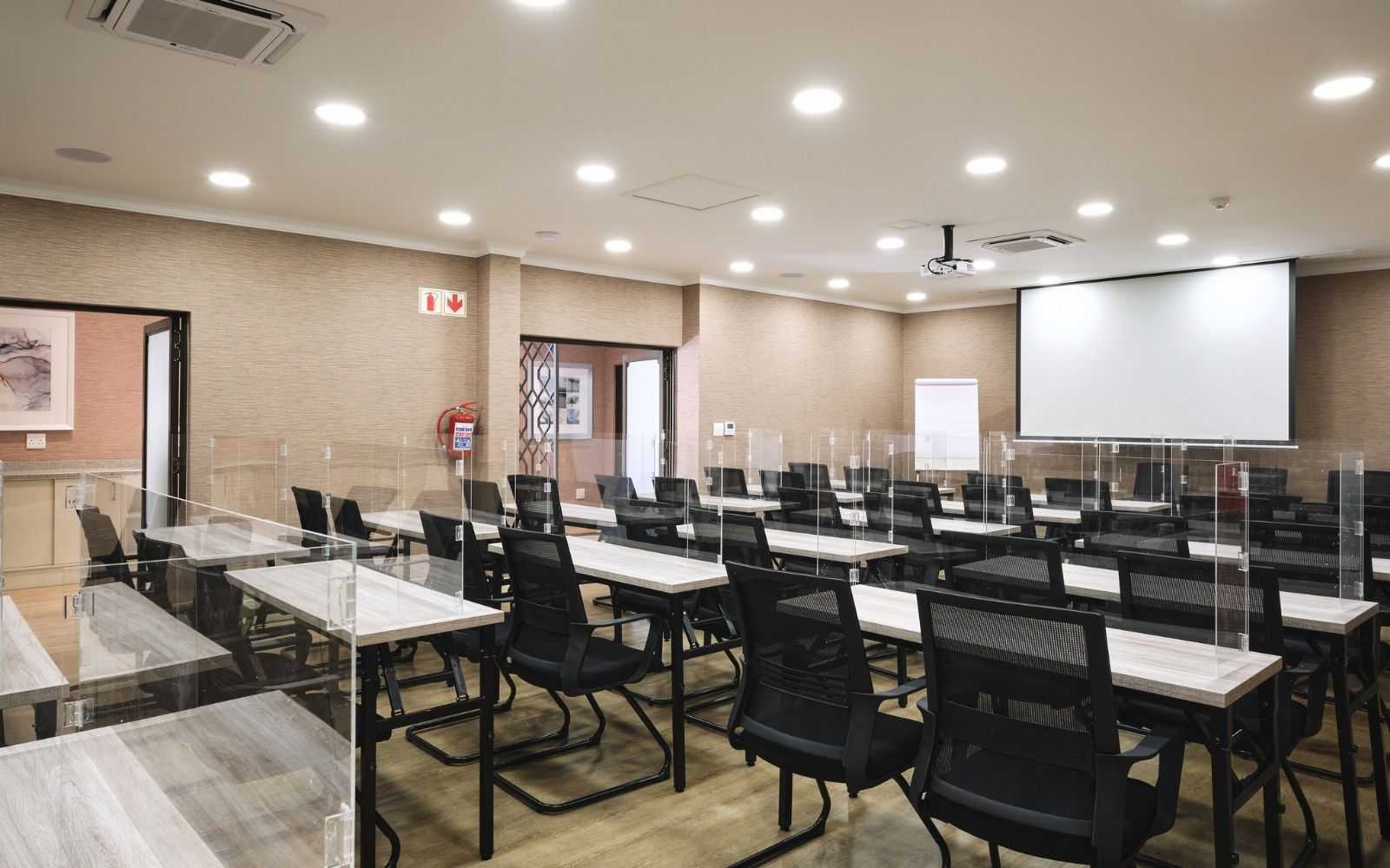 conference centre with white board